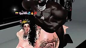 I feel so thrilled as this Colombian big-ass babe begs me to pound her pussy hard in IMVU