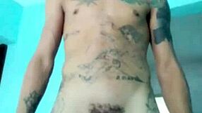 Magrinho showing his good toy in the living room at home