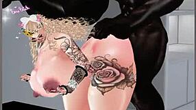 I feel so thrilled as this Colombian big-ass babe begs me to pound her pussy hard in IMVU