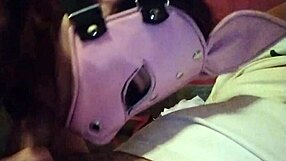 Naughty Bunny Gives Intense Blowjob with Cumshot