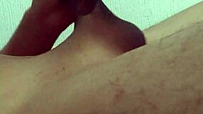 Handjob before sleep ends with a creampie cumshot release