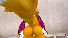 Renamon Delivers Intense NSFW Workout in Furry Music Video with Stretching Moves