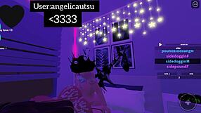 友達のお尻をバックで激しく突いて、ワイルドなRobloxコンドセッションで顔射フィニッシュ