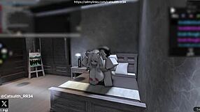 quietly bending over to fuck a fan on the bed with wet cowgirl riding