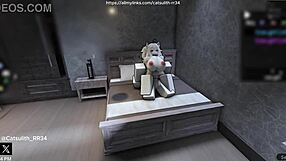 quietly bending over to fuck a fan on the bed with wet cowgirl riding