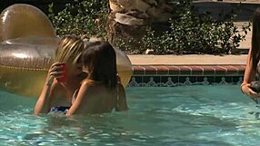 Blonde teen lia lor bent over for outdoor doggystyle pounding