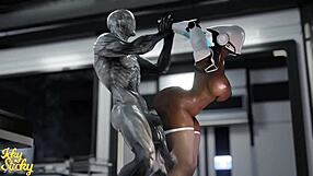 Hung Alien Pounds Huge Ass Female Robot