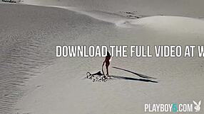 I watch belgium playboy model miluniel louis strip outdoors showing perfect round ass and petite brunette body