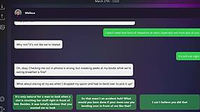 Blonde with small tits dives into some dirty texting games in Melissa's wild ending