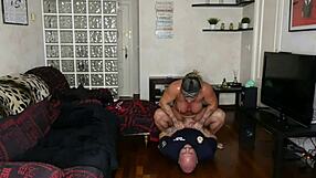 Milf Bodybuilder Fucks Policeman With Big Ass Squirting And Rimjob