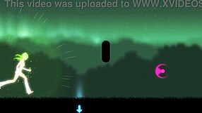 Corlan teases with Melody's escape in nude mods, blending rough anal thrills