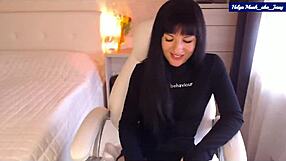 Helga Muah MLADY Shows Bad Behaviour in Red Lingerie with Partial Strip and ASS Wigglin Tease