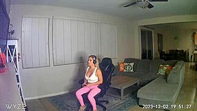 Gamer girl gets free use with deep fucking and a creampie finish