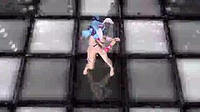 feeling thrilled by hatsune miku full nude bunny costume in project diva mod.