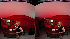 VR Allure Redhead Palmer in Anal Toy Play