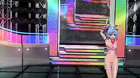 feeling thrilled by hatsune miku full nude bunny costume in project diva mod.