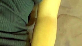 The tattooed temptress at 19 explores her desires with a red rose