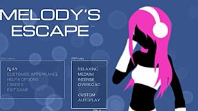 Corlan teases with Melody's escape in nude mods, blending rough anal thrills