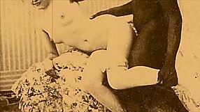 secret vintage interracial blowjob scenes with big black monster cock in antique retro style