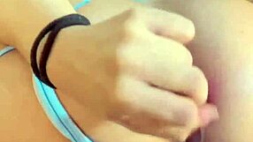 The tattooed temptress at 19 explores her desires with a red rose