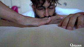 Bold latina milf gets oiled up for rough fucking