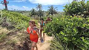 nudist beach adventure sparks orgy with joao o safado