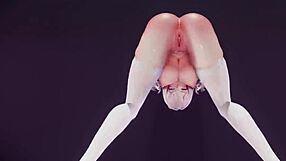 hey, check out this bitch knight doing an mmd dance with some music