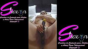 Big Ass Mexican Oiled Up For Bedroom Licking And Piercing Play