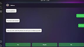 Blonde with small tits dives into some dirty texting games in Melissa's wild ending