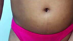 crossdressing amateur masturbates solo in erotic panties sniffing them