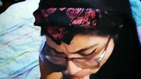 Extreme Blowjob Leading to Cum All Over Her Long Hair