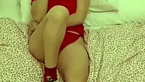 Wet Christmas Quickie with Stepmom Bent Over in Doggystyle