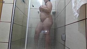 suggesting a steamy solo bath with homemade amateur touches