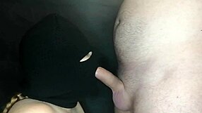 Step Sister Hides Her Face Under Balaclava While Deepthroating And Swallowing Cum From Huge Cock In Close-Up POV