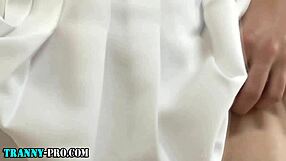 Fetish blonde tranny with glasses jerks in compilation as pro hooker