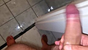 Amateur skinny exhibitionist with blue eyes and dirty talk rides in bedroom while spanking and teasing panties for kinky homemade fun