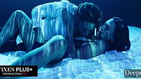 gorgeous brunette sarah illustrates bends over for big black cock deepthroat doggystyle riding facial in lingerie