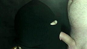 Step Sister Hides Her Face Under Balaclava While Deepthroating And Swallowing Cum From Huge Cock In Close-Up POV