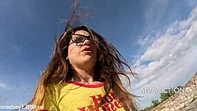 Valentina, are you wetting your jeans three times at the fortress park