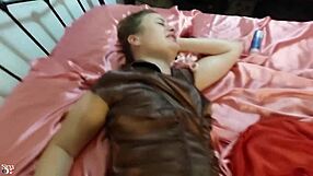 french amateur CLOTHED SEX lingerie outfit garter belt bra thong red satin tight dress stockings heels RIMMING DEEPTHROAT pussy FUCK dirty talk cumshot