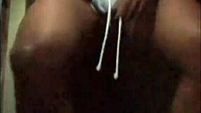 Hey, check out the next door ebony milf in shorts flashing her tits in this preview.