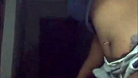 Hey, check out the next door ebony milf in shorts flashing her tits in this preview.