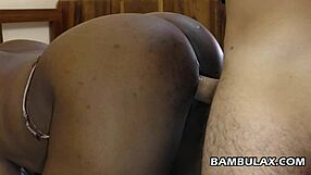 big black ebony hints at taking that white cock deep for a creamy interracial finish