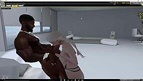 I feel so thrilled watching this white slut give that big black cock some intense sloppy deepthroat action