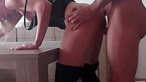 Bold Milf in Boots Bent Over and Fucked Hard on Desk