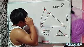 this nerdy asian student in the bedroom hints at sexual math lessons to calculate your intimate area x