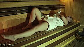 Curvy Blonde Hottie With Big Ass And Small Tits Gets Cum On Face From Chubby Outdoor Fucking In Public Sauna!