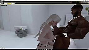 I feel so thrilled watching this white slut give that big black cock some intense sloppy deepthroat action