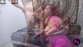 Busty Mature Mommy Uses Old Butler For Cum Dripping On Her Curvy Tits