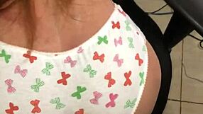 Horny stepdad waits for wife to leave then fucks the cute brunette's sex toy ass!